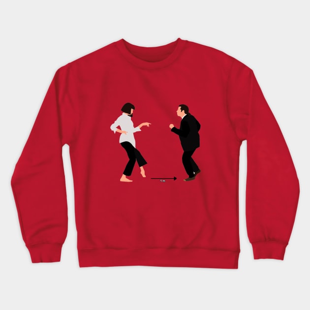 Safer Dance Crewneck Sweatshirt by robertromanian